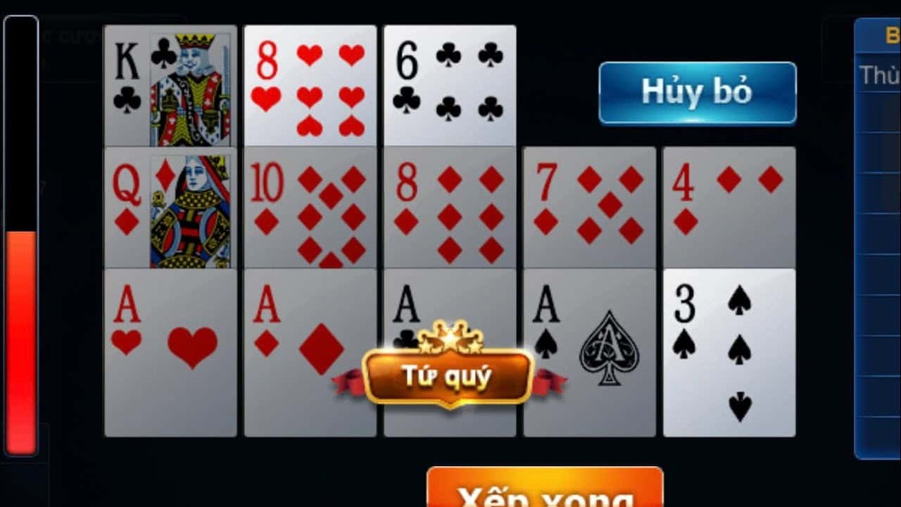 Đánh bài Mậu Binh phải biết xếp bài đúng quy tắc