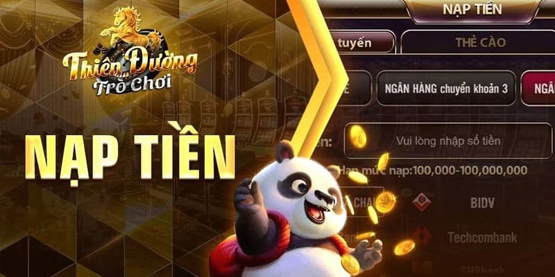 Nạp tiền để chơi game và nhận khuyến mãi