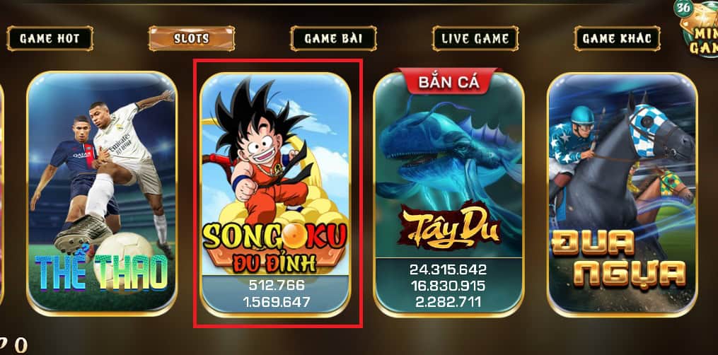 Songoku Đu Đỉnh là tựa game slot bắt nguồn từ cảm hứng